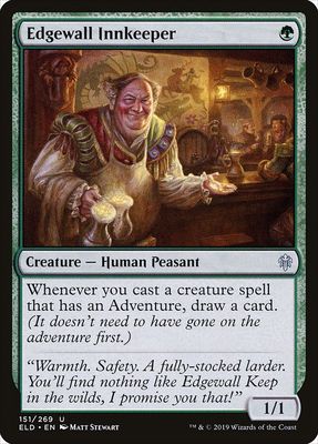 Carta MTG-Edgewall Innkeeper-Throne of Eldraine-151-EN-EX- U