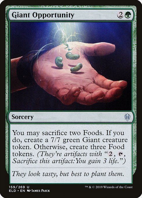 Carta MTG-Giant Opportunity-Throne of Eldraine-159-EN-EX- U