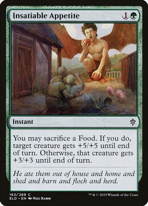 Carta MTG-Insatiable Appetite-Throne of Eldraine-162-EN-EX- C