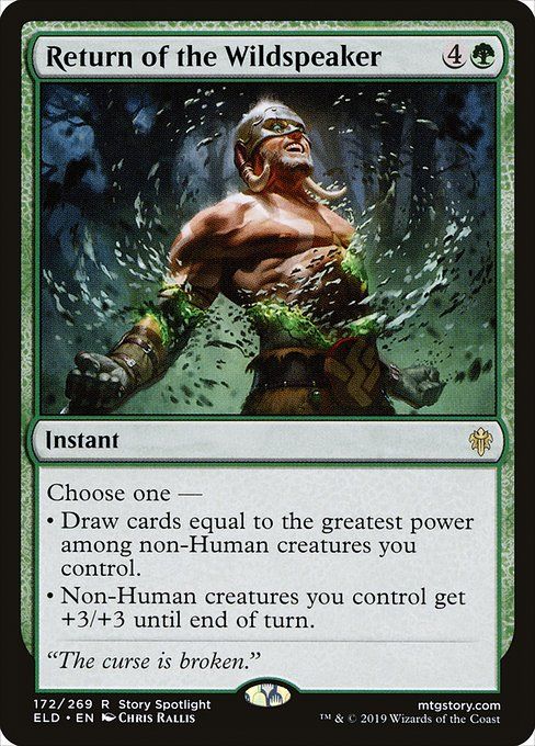 Carta MTG-Return of the Wildspeaker-Throne of Eldraine-172-RUSSO-EX- R
