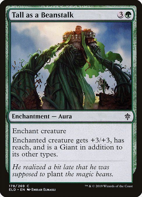 Carta MTG-Tall as a Beanstalk-Throne of Eldraine-178-EN-EX- C