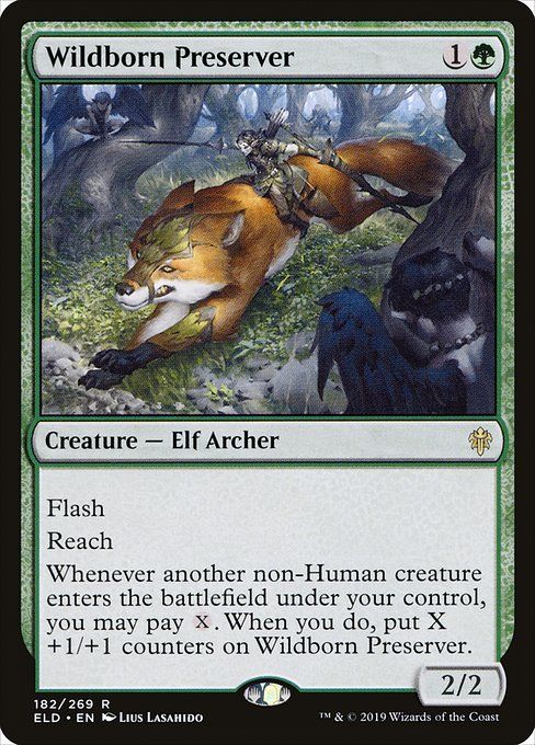 Carta MTG-Wildborn Preserver-Throne of Eldraine-182-EN-EX- R
