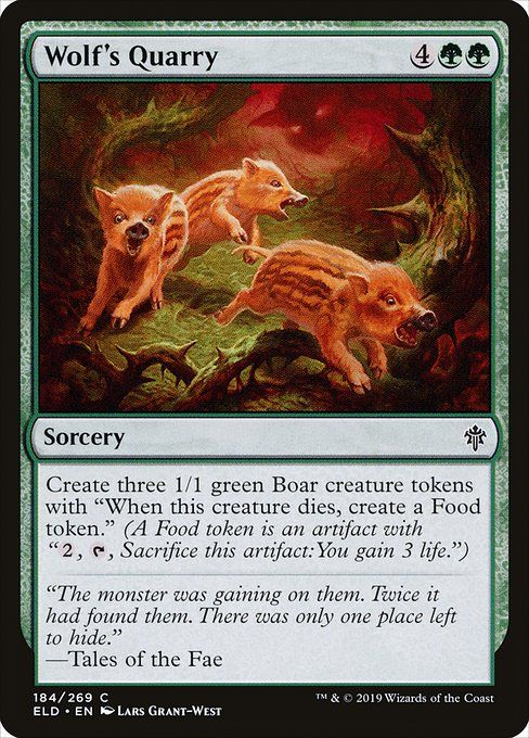 Carta MTG-Wolf's Quarry-Throne of Eldraine-184-EN-EX- C