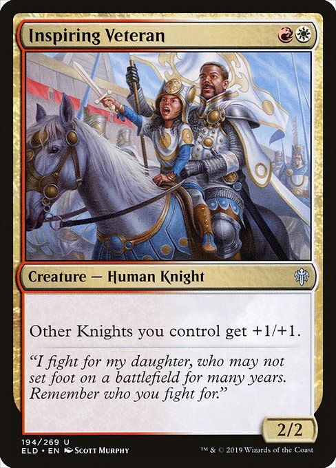 Carta MTG-Inspiring Veteran-Throne of Eldraine-194-EN-EX- U