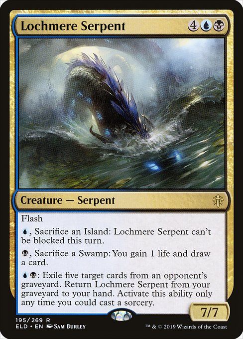 Carta MTG-Lochmere Serpent-Throne of Eldraine-195-EN-EX- R