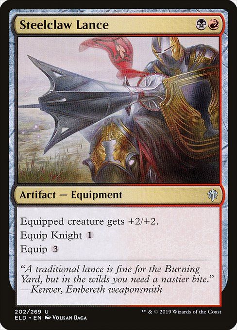 Carta MTG-Steelclaw Lance-Throne of Eldraine-202-EN-EX- U