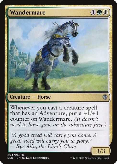 Carta MTG-Wandermare-Throne of Eldraine-204-EN-EX- U