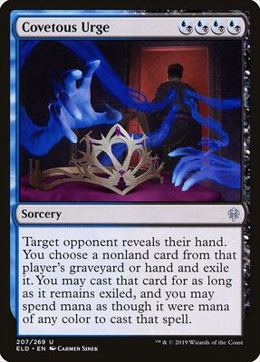 Carta MTG-Covetous Urge-Throne of Eldraine-207-EN-EX- U