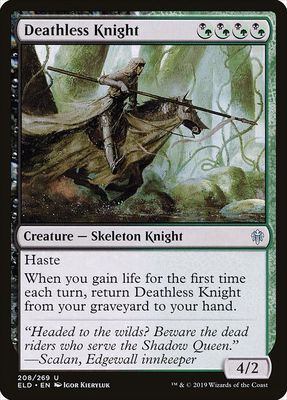Carta MTG-Deathless Knight-Throne of Eldraine-208-EN-EX- U