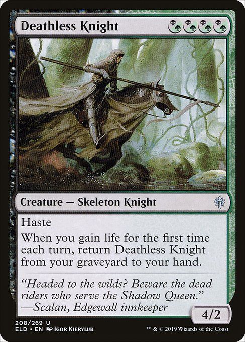 Carta MTG-Cavaliere Immortale-Throne of Eldraine-208-ITA-EX- U