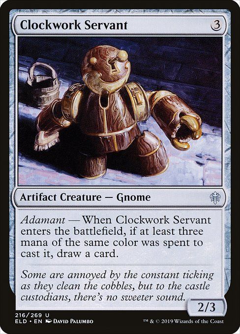 Carta MTG-Clockwork Servant-Throne of Eldraine-216-EN-EX- U