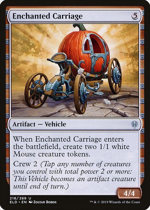 Carta MTG-Enchanted Carriage-Throne of Eldraine-218-EN-EX- U