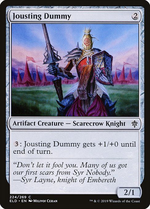 Carta MTG-Jousting Dummy-Throne of Eldraine-224-EN-EX- C