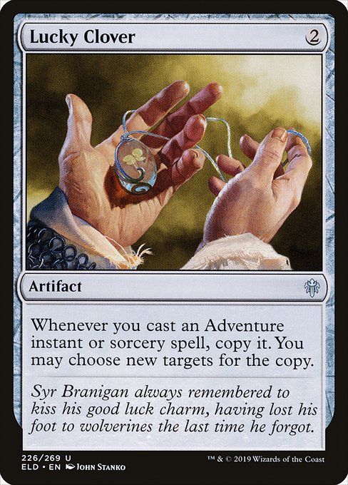 Carta MTG-Lucky Clover-Throne of Eldraine-226-EN-EX- U