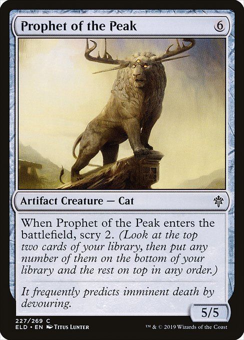 Carta MTG-Prophet of the Peak-Throne of Eldraine-227-EN-EX- C