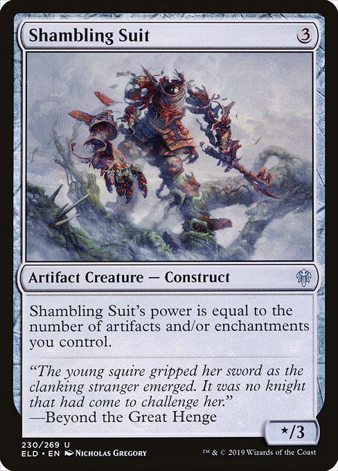 Carta MTG-Shambling Suit-Throne of Eldraine-230-EN-EX- U