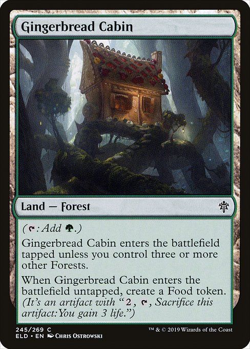 Carta MTG-Gingerbread Cabin-Throne of Eldraine-245-EN-EX- C