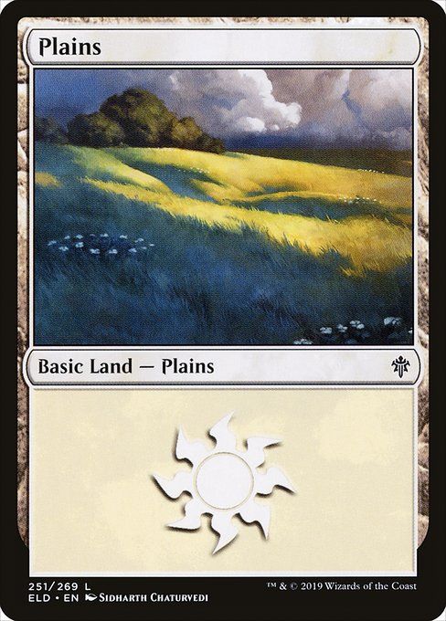 Carta MTG-Plains Ver.2-Throne of Eldraine-251-EN-EX- C
