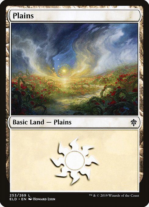 Carta MTG-Plains Ver.4-Throne of Eldraine-253-EN-EX- C