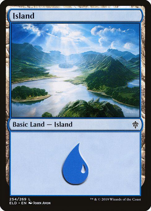 Carta MTG-Island Ver.1-Throne of Eldraine-254-EN-EX- C