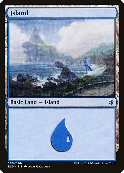 Carta MTG-Island Ver.2-Throne of Eldraine-255-EN-EX- C
