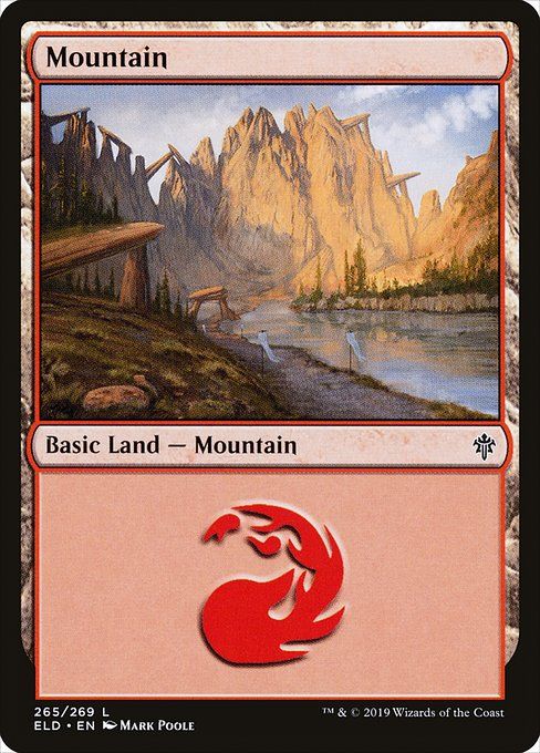 Carta MTG-Mountain Ver.4-Throne of Eldraine-265-EN-EX- C