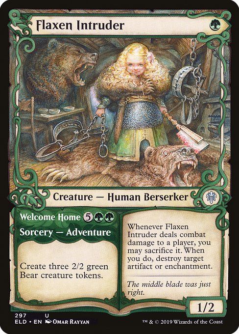 Carta MTG-Flaxen Intruder // Welcome Home-Throne of Eldraine-297-EN-EX- U