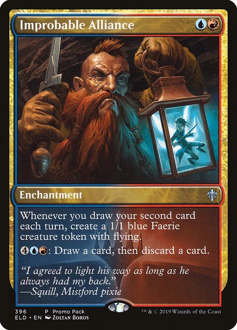 Carta MTG-Alleanza Inverosimile-Throne of Eldraine-396-ITA-EX- U  Foil