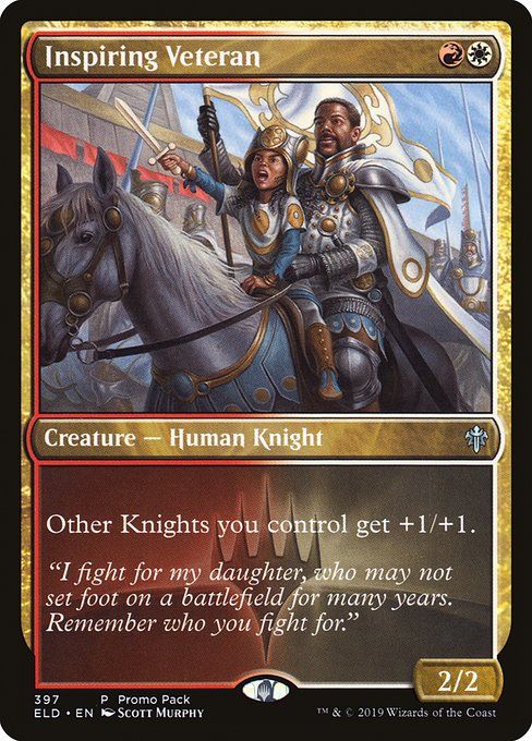 Carta MTG-Veterano Ispiratore-Throne of Eldraine-397-ITA-EX- U  Foil