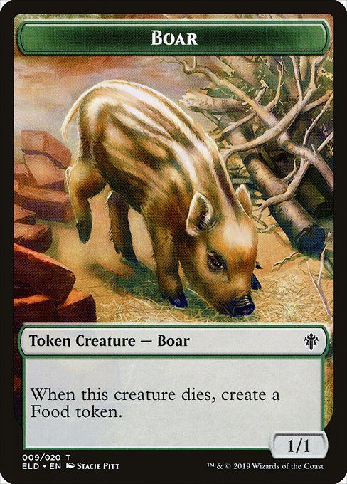Carta MTG-Cinghiale-Throne of Eldraine-9-ITA-EX-Common