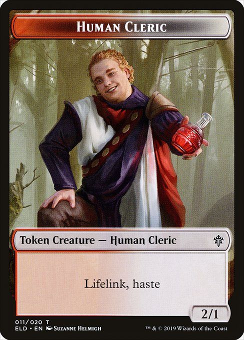 Carta MTG-Human Cleric-Throne of Eldraine-11-EN-EX-Common
