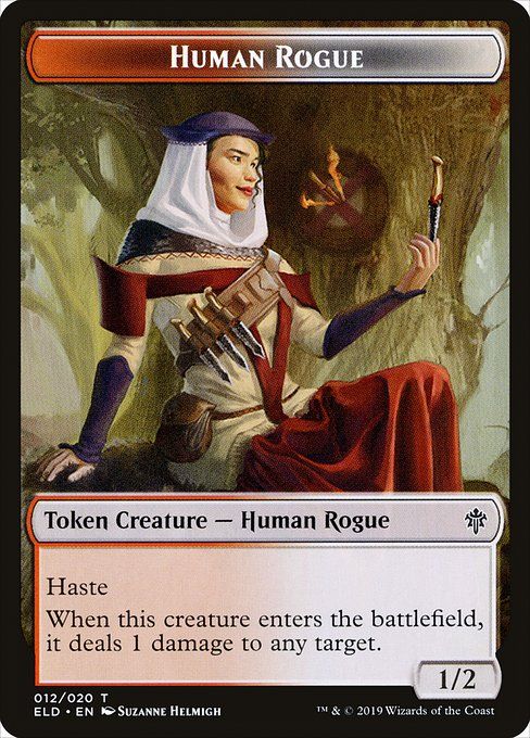 Carta MTG-Human Rogue-Throne of Eldraine-12-EN-EX-Common