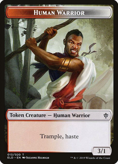 Carta MTG-Guerriero Umano-Throne of Eldraine-13-ITA-EX-Common