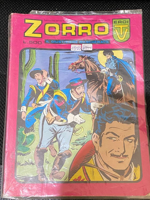 Zorro Eroi TV N.20 IL GIUSTIZIERE MASCHERATO ED. BIANCONI 1978