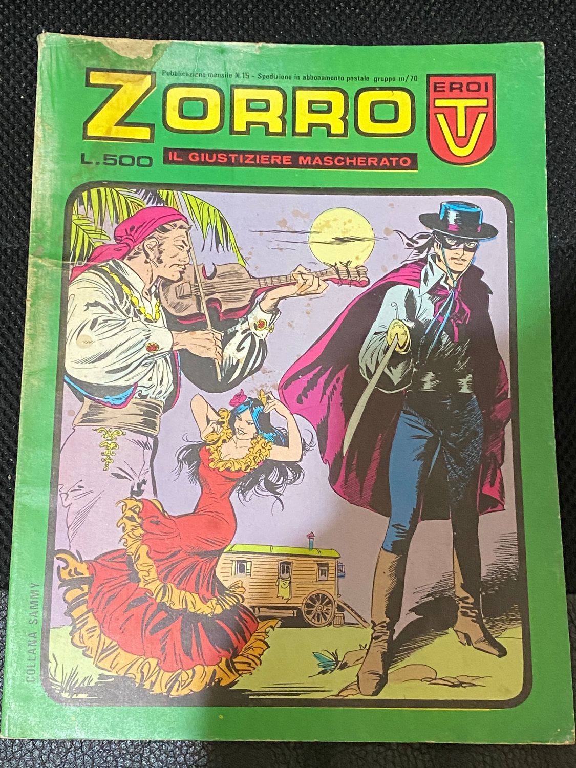Zorro Eroi TV N.15 IL GIUSTIZIERE MASCHERATO ED. BIANCONI 1978