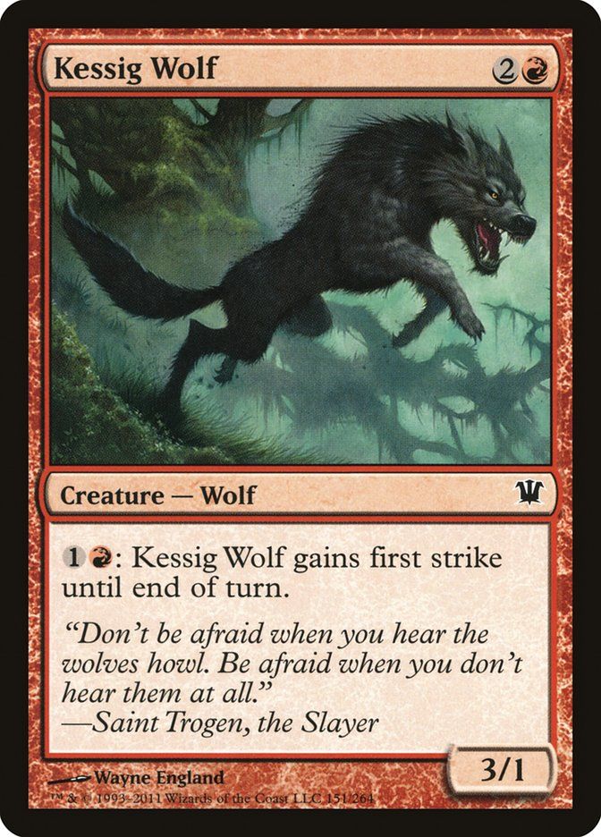 Carta MTG-Lupo di Kessig-Innistrad-151-ITA-EX-Common