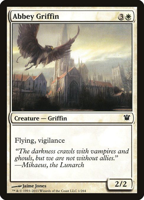 Carta MTG-Grifone dell’Abbazia-Innistrad-1-ITA-EX- C