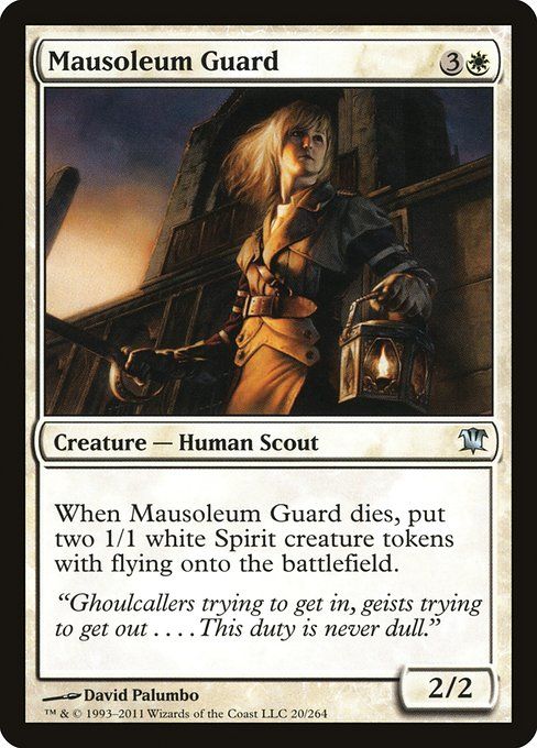 Carta MTG-Guardia del Mausoleo-Innistrad-20-ITA-EX- U