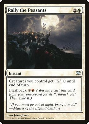 Carta MTG-Rally the Peasants-Innistrad-28-EN-EX- U