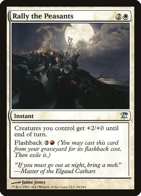 Carta MTG-Rally the Peasants-Innistrad-28-EN-EX- U