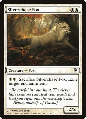 Carta MTG-Volpe della Riserva Argentata-Innistrad-31-ITA-EX- C