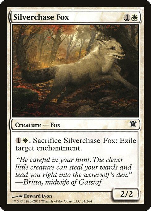 Carta MTG-Volpe della Riserva Argentata-Innistrad-31-ITA-EX- C