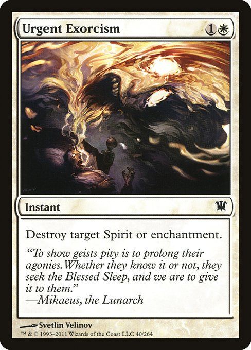 Carta MTG-Esorcismo Urgente-Innistrad-40-ITA-EX- C