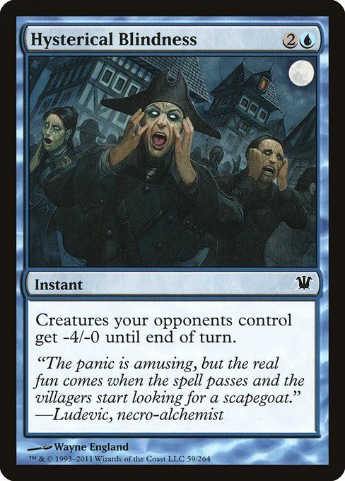 Carta MTG-Hysterical Blindness-Innistrad-59-ITA-EX- C