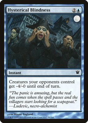 Carta MTG-Hysterical Blindness-Innistrad-59-ITA-EX- C