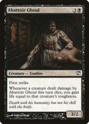 Carta MTG-Ghoul del Mattatoio-Innistrad-85-ITA-EX- U Carta MTG-Ghoul del Mattatoio-Innistrad-85-ITA-EX- U