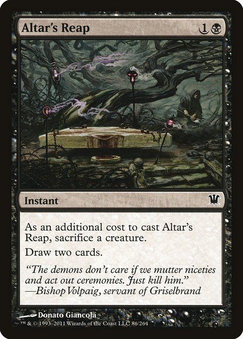 Carta MTG-Raccolto dell'Altare-Innistrad-86-ITA-EX- C