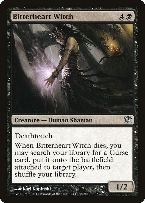 Carta MTG-Bitterheart Witch-Innistrad-88-EN-EX- U
