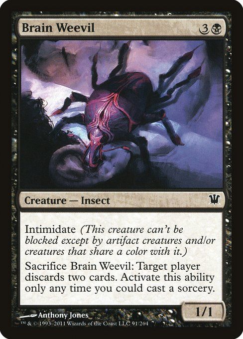 Carta MTG-Coleottero del Cervello-Innistrad-91-ITA-EX- C