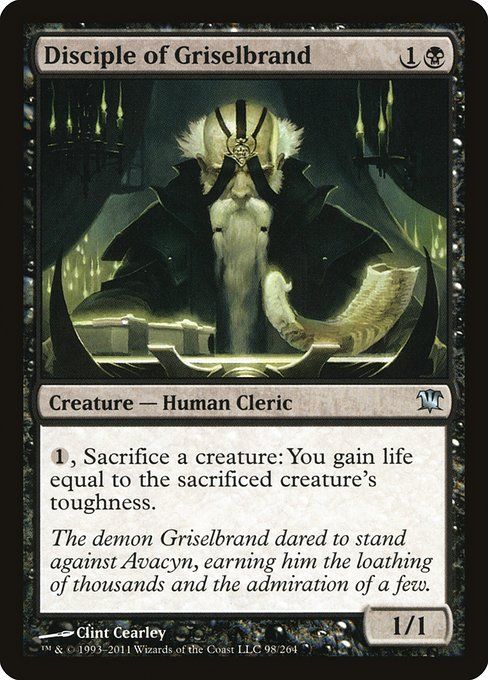 Carta MTG-Disciple de Griselbrand-Innistrad-98-FRA-EX- U